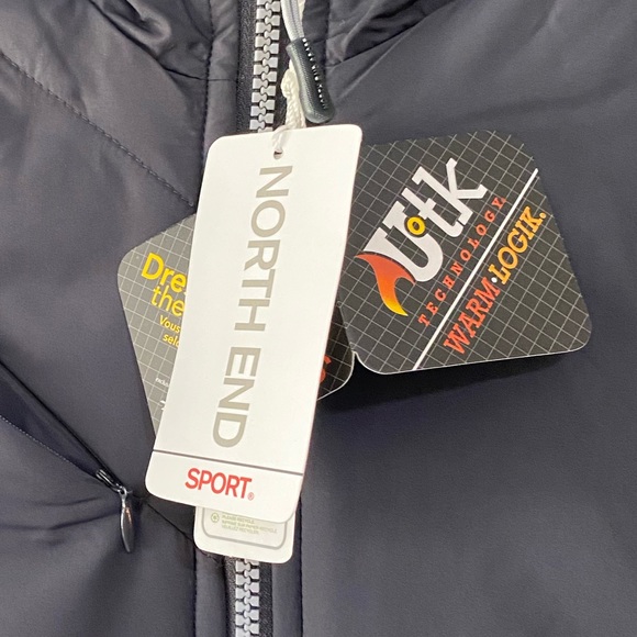 North End size S Blue Zip Front Water Resistant Insulated Outdoor Jacket - Picture 7 of 13